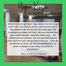 Feedback Steffi K. (Kundin Yin Yoga)